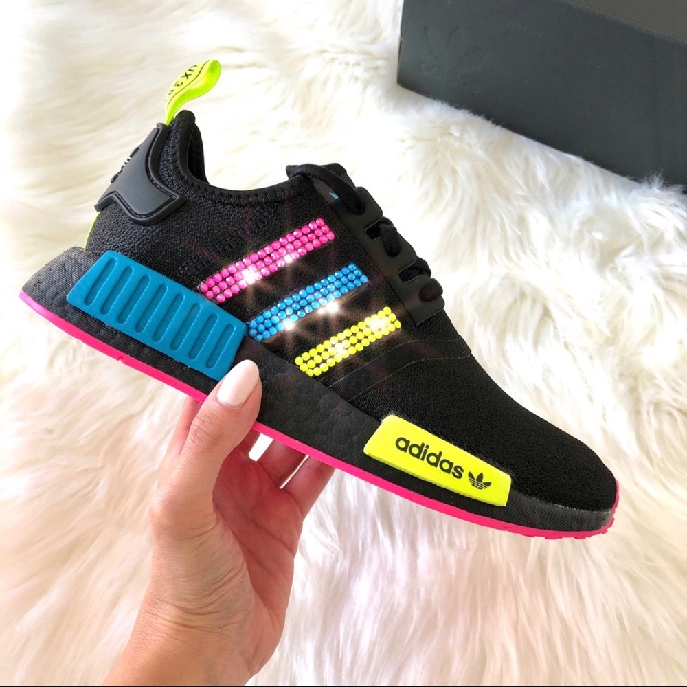 Swarovski Electric Crystal Adidas NMD Neon